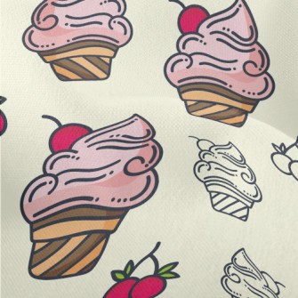 Cherry Ice Cream Lightweight Performance Linen