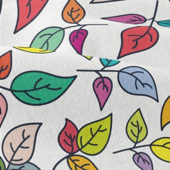 Vibrant Colorful Leaves Modern Jersey