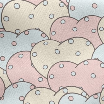 Dots Of Love Jersey Backed Fleece