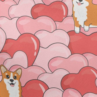 Full Of Love Corgi Pongee