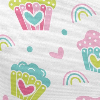 Colorful Heart Cake Pongee