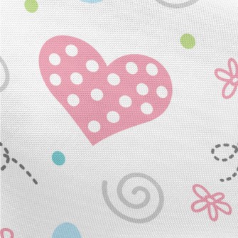 Dot Love Lines Pongee
