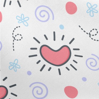 Amazing Little Love Heart Pongee