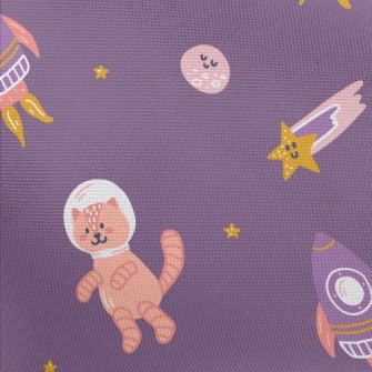 Rocket Space Cat Pongee