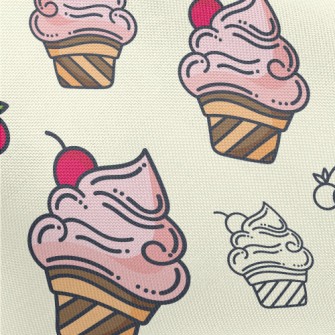 Cherry Ice Cream Pongee