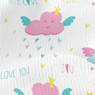 Clouds Love Raindrops Stretch Jersey