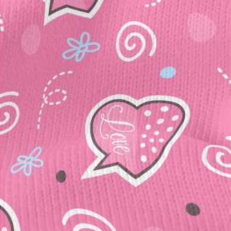 Love Dialogue Box Stretch Jersey