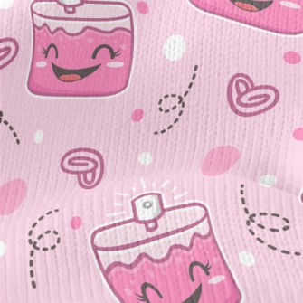 Cute Smiley Face Perfume Stretch Jersey