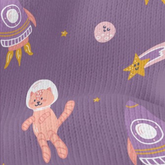 Rocket Space Cat Stretch Jersey