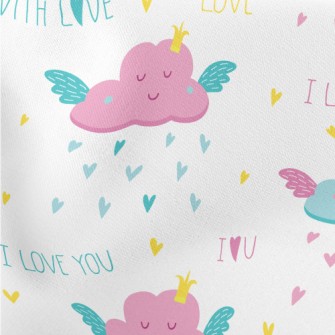 Clouds Love Raindrops Lightweight Cotton Poplin