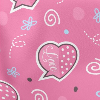 Love Dialogue Box Lightweight Cotton Poplin