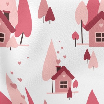 Warm And Loving House Lightweight Cotton Poplin