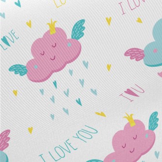 Clouds Love Raindrops Midweight Cotton Poplin