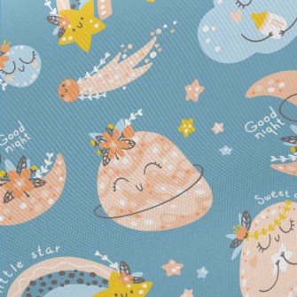 Fantasy Anthropomorphic Landsc Midweight Cotton Poplin