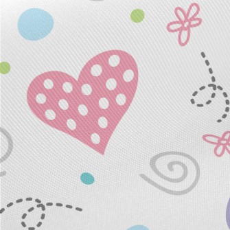 Dot Love Lines Midweight Cotton Poplin