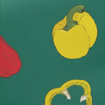 Delicious Red And Yellow Bell  Midweight Cotton Poplin