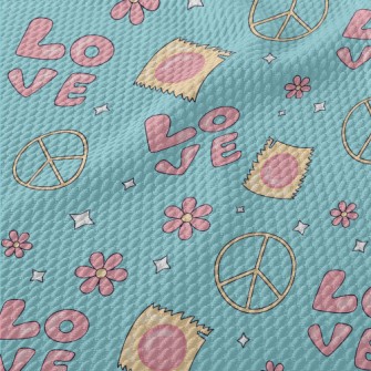 Love And Peace Packaging Birdseye Piqué