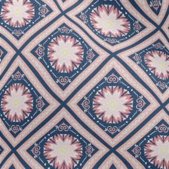 Beautiful Tile Flowers Chiffon