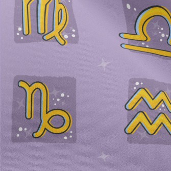 Mystical Zodiac Symbols Chiffon