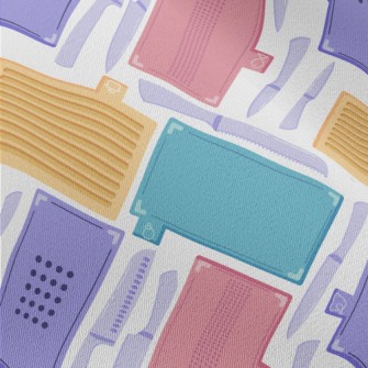 Colorful Target Plate Knife Chiffon