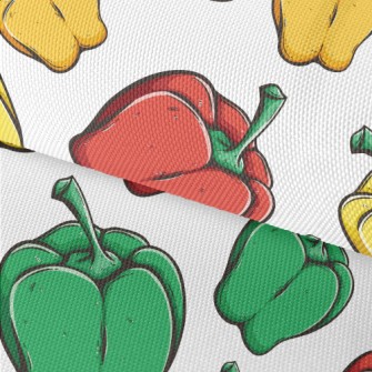 3D Colorful Bell Pepper Waterproof Oxford