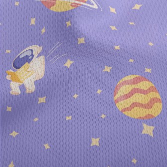 Planet-hopping Astronaut Athletic Mesh Flat Back