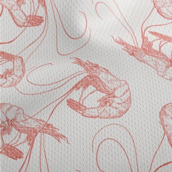 Fresh And Delicious Shrimp Athletic Mesh Flat Back