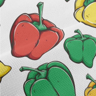 3D Colorful Bell Pepper Performance Linen
