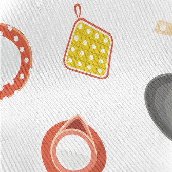Cute Polka Dot Kitchenware Standard Corduroy