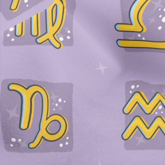 Mystical Zodiac Symbols Micro Fleece