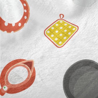 Cute Polka Dot Kitchenware Minky