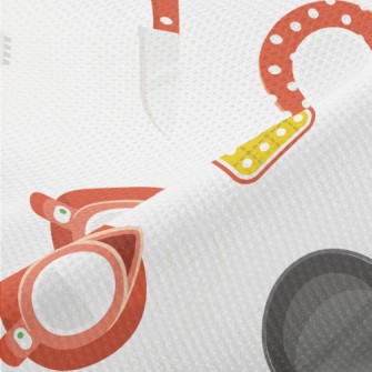 Cute Polka Dot Kitchenware Piqué