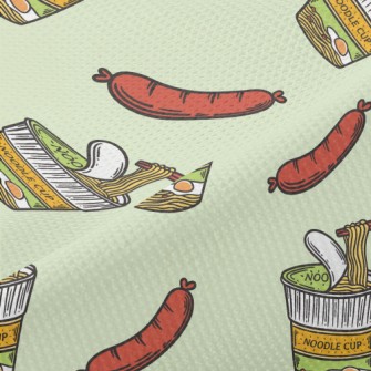 Sausage With Instant Noodles Piqué