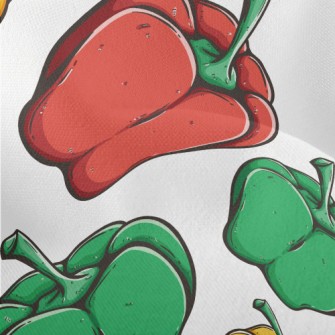 3D Colorful Bell Pepper Lightweight Performance Linen