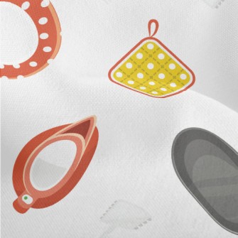 Cute Polka Dot Kitchenware Lightweight Performance Linen