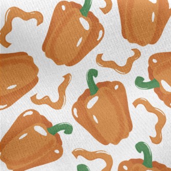 Healthy Glossy Bell Peppers Jersey Backed Fleece