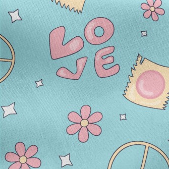 Love And Peace Packaging Jersey Backed Fleece