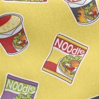 Convenient Instant Noodles Jersey Backed Fleece