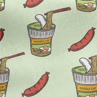 Sausage With Instant Noodles Jersey Backed Fleece