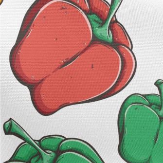3D Colorful Bell Pepper Pongee