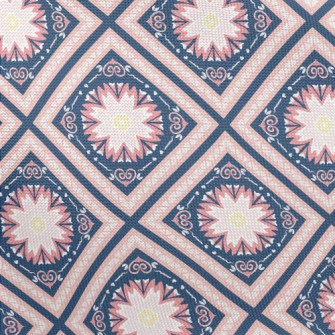 Beautiful Tile Flowers Pongee