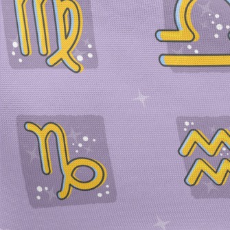 Mystical Zodiac Symbols Pongee
