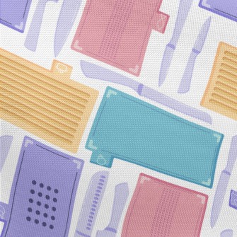 Colorful Target Plate Knife Pongee