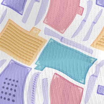 Colorful Target Plate Knife Stretch Jersey
