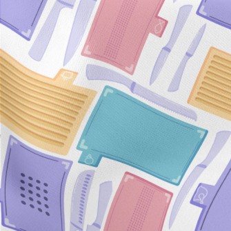 Colorful Target Plate Knife Lightweight Cotton Poplin