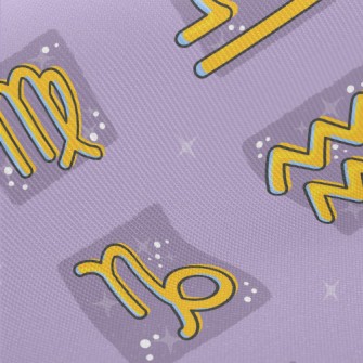 Mystical Zodiac Symbols Midweight Cotton Poplin