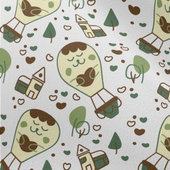 Cute Hot Air Balloon Chiffon
