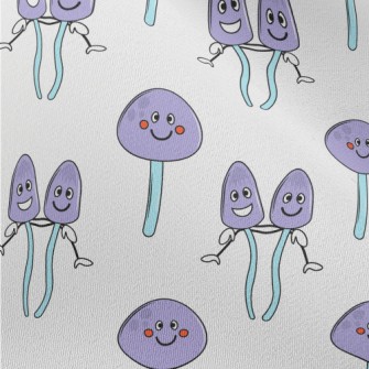 Funny Purple Mushroom Chiffon