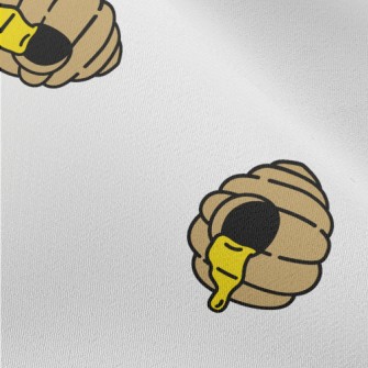 Cartoon Beehive Pattern Chiffon
