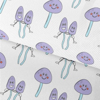 Funny Purple Mushroom Waterproof Oxford